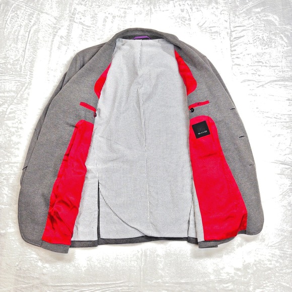 Sand Copenhagen Blazer Womens US 12 Gray Slim Tracy Cotton Retail $495 - Picture 5 of 16